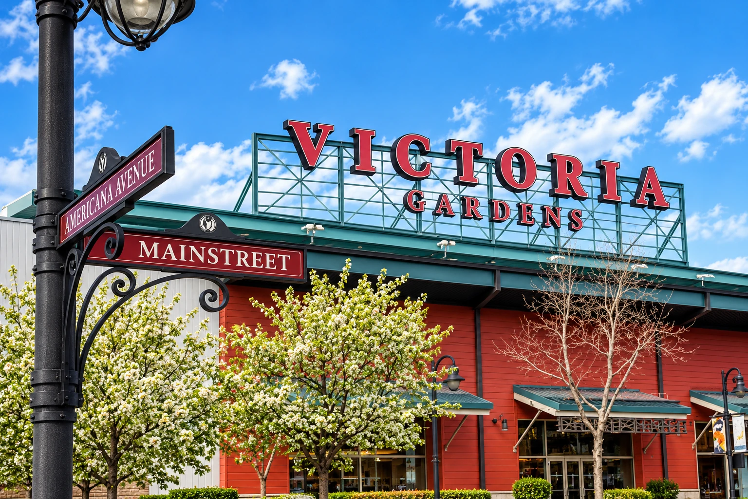 Victoria Gardens outdoor shopping center in Rancho Cucamonga, California
